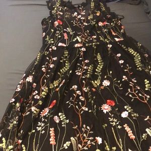 CityStudio dress 18W black with floral print